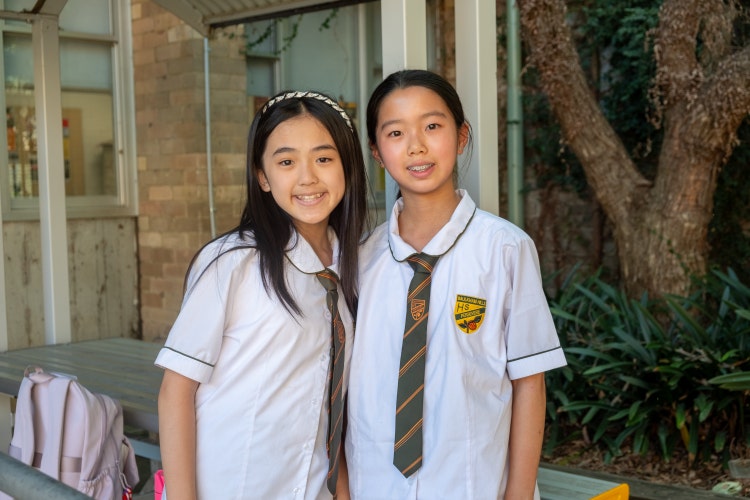 Two junior students
